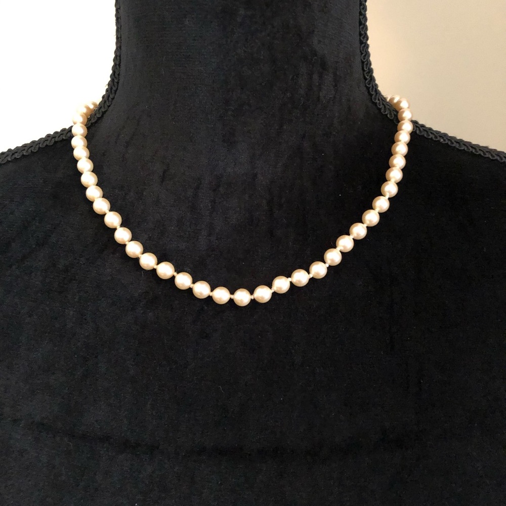 Monet simulated pearl necklace